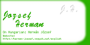 jozsef herman business card