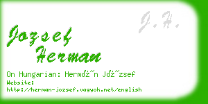 jozsef herman business card